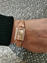 Reloj de pulsera de lujo de marca superior para mujer, relojes de oro rosa para mujer, reloj de diamante femenino