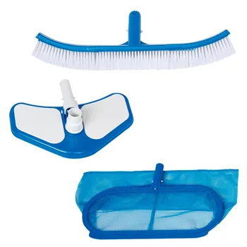 

Deluxe Intex cleaning Kit picks up sheets, brush and head