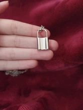 Collar con colgante con candado para mujer y hombre, cadena Punk, Color plateado, joyería de Moda Gótica con estilo, S195, 2020