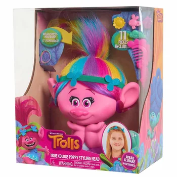 

Game set Disney trolls head for причёсок поппи trolls