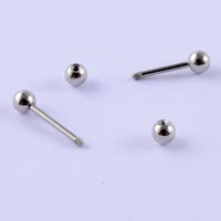 Stainless Steel Ear Tragus Cartilage Piercing Silver Color Ball Earring Conch Ear Lobe Stud Helix Cartilage Piercing Jewelry 2