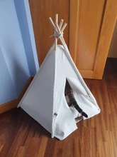 Cat Bed House Teepee Cushion Pet-Tent Puppy Available Outdoor Portable For Dog with Thick