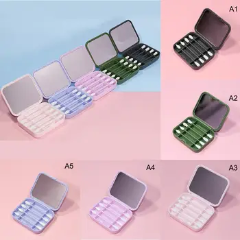 

Ear Cleaning Reusable Cotton Swab Silicone Washable Makeup Swabs Sticks Eye shadow Liner makeup Tools with Mini Mirror