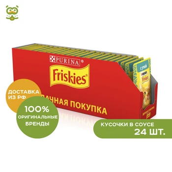 

Friskies Adult пауч for cats (pieces in подливке 85g.), duck, 24*85g.