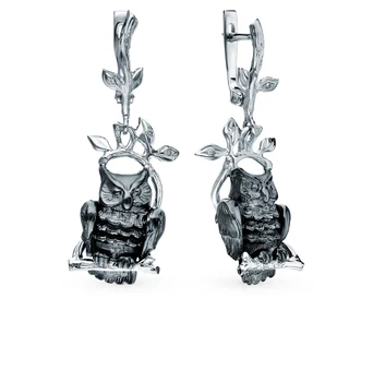 

Silver earrings with cubic zirconia sunlight sample 925