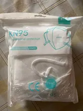 Mascarilla FFP2 KN95 de 5 capas con filtro reutilizable, máscara protectora para la boca, antigotas, KN95, CE, 100 Uds.