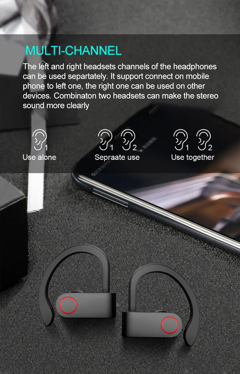 TWS Bluetooth 5.0 Earphone 9D Stereo Wireless Earbuds CVC Noise Reduction Waterproof Headphone Sport Wireless Hedasets With Mic (6)