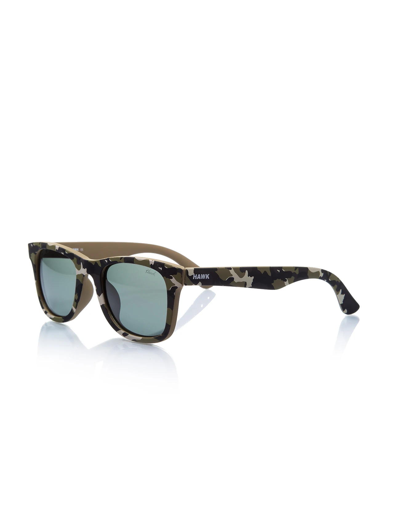 

Unisex sunglasses hw 1455 01 bone green organic square square 50-23-143 hawk