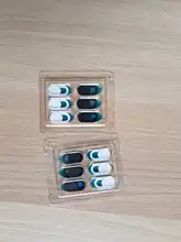 6 unids/set Ultra lente delgada, cubierta de WebCam, deslizante de obturador, cubierta de cámara de plástico para Ipad, teléfono, PC, portátil, pegatina de privacidad