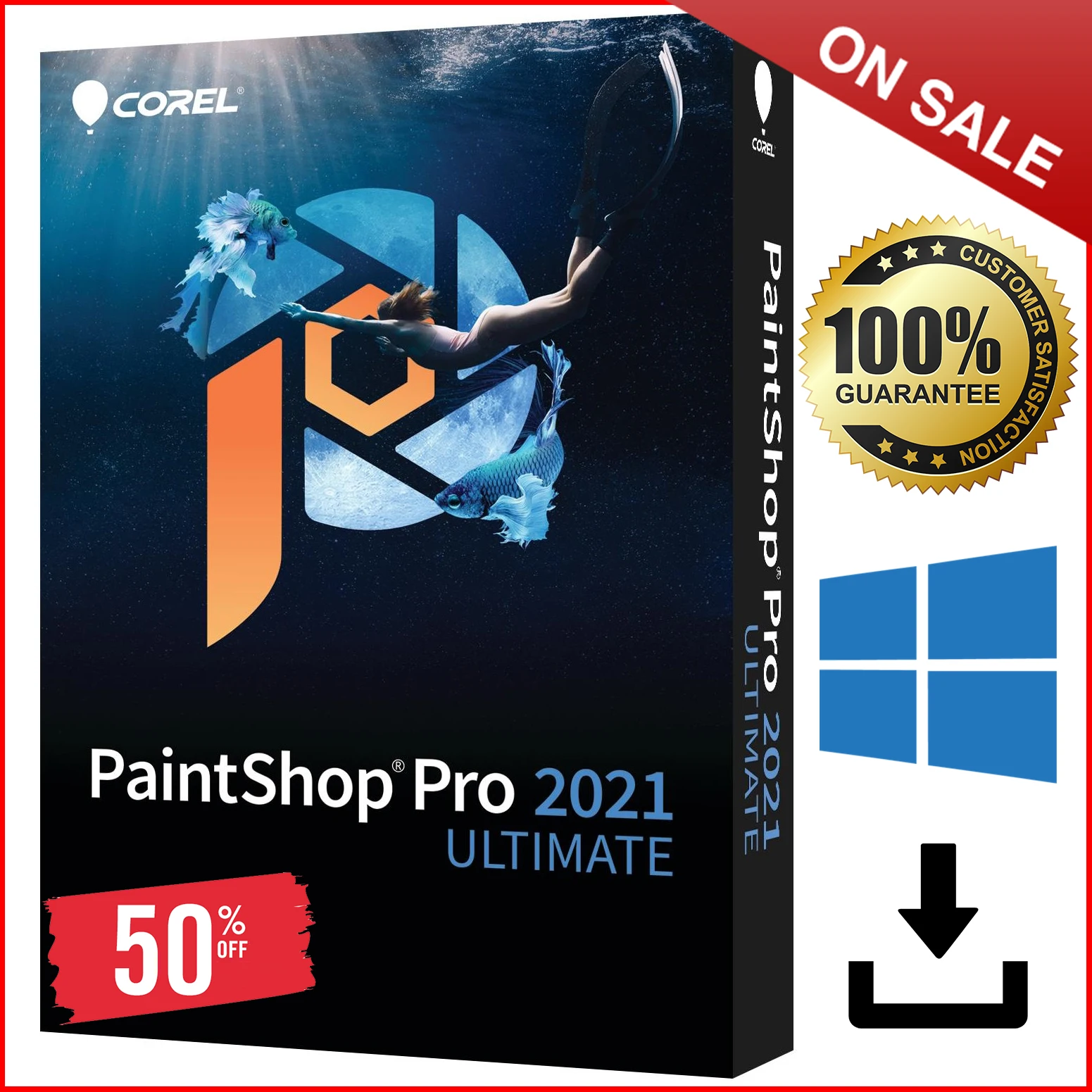 Corel-pintura profesional para Windows, versión completa, 2021