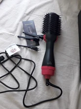 Secador de pelo 2 en 1 de un paso, voluminizador, cepillo de aire caliente, Alisador, rizador, cepillo para usar con secador de cabello