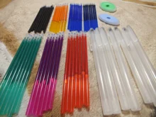 Juego de bolígrafo recargable, conjunto de boli borrable y recambiable, con carcasa lavable, mango de 0,5mm y cartuchos de recambios, tinta de 7 colores, ideal para la escuela y la oficina, 59 unidades