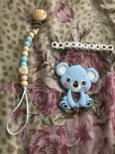 Chupete de bebé Clip cadena cuentas de madera Dummy Clip Chupetas chupete mordedor Clip Correa soporte para pezones cuerda Anti-caída