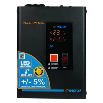

Single phase voltage stabilizer energy Voltron 1500 (HP)