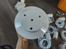 Vintage Chandelier Ceiling-Lamp Modern Lighting Spider E27 White Loft/cafe for DIY Art