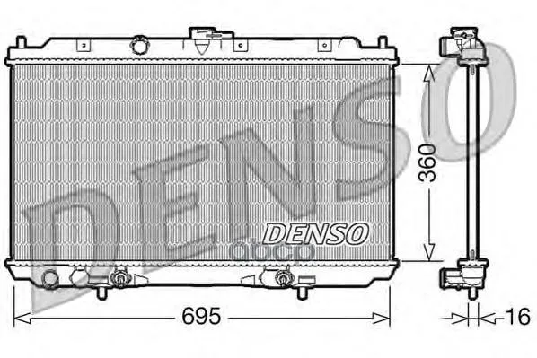 Радиатор Системы Охлаждения Nissan: Primera / Almera Denso арт. DRM46024