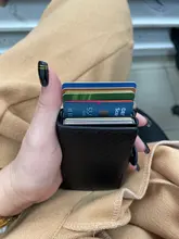 Protección de bloqueo Rfid portatarjetas, tarjetero bloqueador Rfid, portatarjetas de identificación, billetera de cuero o aluminio, protección de tarjeta bancaria de negocios, tarjetero de crédito