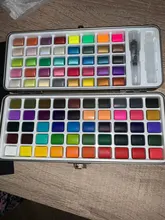 SeamiArt-Juego de acuarela con purpurina, 72/90 colores, suministros de pintura de arte