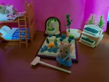 Toy House-Doll-Set Panda-Doll Rabbit Koala Family Animal Forest Bear Girl Play Kids Simulation-Toy