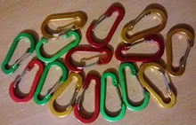 Carabiner Keychain Backpack Lock-Buckle Snap-Clip-Tools Aluminum-Alloy Outdoor Camping-Climbing