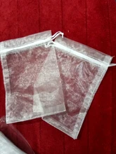 Bolsas de organza de decoración, embalaje para joyería, regalo o fiesta de boda, 7x9, 9x12, 10x15, 13x18CM, 24 colores, 50 unidades