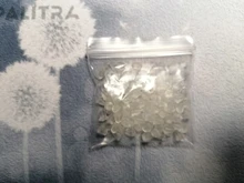 D001 100 unids/lote pendientes accesorios de la joyería de la bala de plástico de oreja/bloqueado pendiente DIY