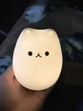 Ornaments Touch-Sensor Night-Lamp Desktop-Decor Baby Bedroom Battery/usb-Charge Silicone