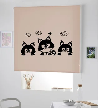 

Blind Iroa roll Child/three kittens! ROLLER BLINDS TRANSLUCENT! (LAND 100X175)