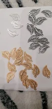 Colgantes de hojas de árbol de 17x9mm, 50 Uds., colgantes, collar, pulsera, tobillera, accesorios para fabricación de joyas, DIY