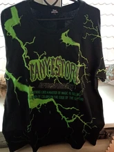 Camiseta de Hip-Hop para hombre, camiseta de rayo oscuro, ropa de calle de algodón Harajuku, camisetas de manga corta, camisetas de calle 2020