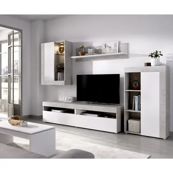 

Kit TV Lounge cabinet with display cabinet and Tokyo model LEDS