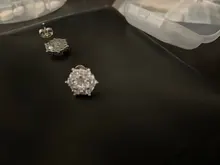 S925 de Color plata Simple ronda Bling CZ piedra de circón pendientes joyería de moda coreana pendientes para las mujeres chica