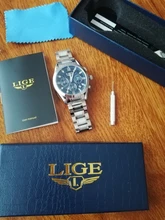 LIGE-reloj de cuarzo deportivo para mujer, accesorio de marca de lujo, con calendario de acero inoxidable, resistente al agua