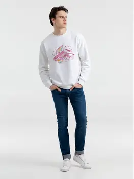 

Sweatshirt unisex "Osaka. Юке ", White, fashion Men's sweatshirt with fleece, coolcolor, casual hoody with print