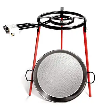 

Free 24 hours Vaello The Valencian 6140 The Ecoset contains topsy support square, paella cooking polished 46cm and one burner 400mm