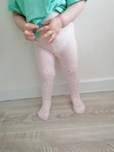 YWHUANSEN-pantis transpirables de algodón para niñas pequeñas, mallas tejidas de malla, 0-6 años, primavera, verano y otoño