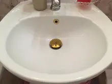 Brass Drain Pop-Up Bathroom Basin Overflow Push-Down Rose-Gold/orb Hole-Design With/without