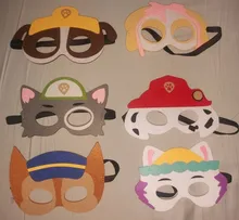 Máscaras de la patrulla canina para fiesta de niños, 10 Uds., Cosplay de fieltro con cuerda, recuerdos de fiesta, suministros de cumpleaños para niños y niñas, regalo para niños, 2020