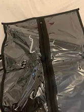 Bolsa de pelo negro Rosa Alileader con soporte de almacenamiento de peluca para pelucas, accesorios de peluca transparentes no tejidas, bolsa de almacenamiento para pelucas