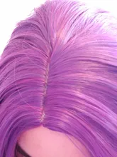 MSIWIGS mujer púrpura 22 colores Cosplay peluca ondulado corto sintético resistente al calor de pelo Rosa Rubio Ombre porque peluca