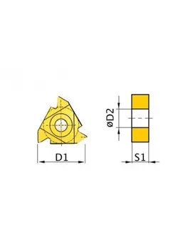 

OPTIMUM 3441703 cutting inserts T/60 ° ISO 16ER AG60