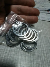 LLavero de acero inoxidable con agujeros para mujer, lote de 10 unidades, 20/23/25/28/30/33/35mm, partido redonda, regalo para hombre