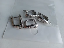 Ganchos de cierre de pendientes para mujer, accesorios de joyería hechos a mano, diseño de moda, ganchos para pendientes hueca