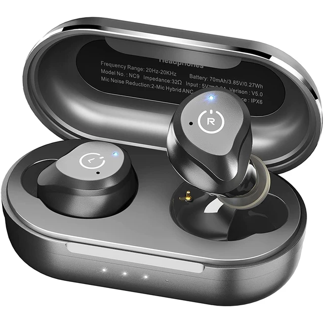 Fone de ouvido Bluetooth TOZO NC9