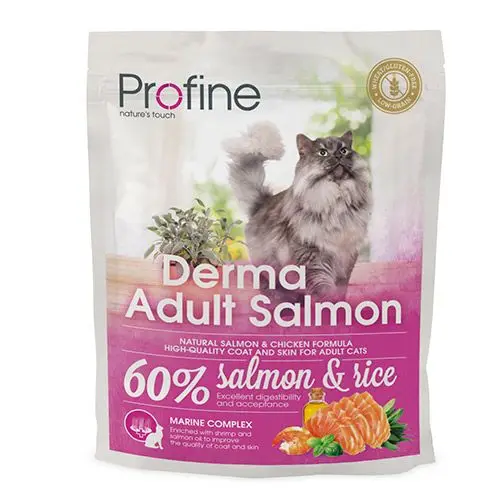 Корм для кошек PROFINE Derma лосось сух. 300г