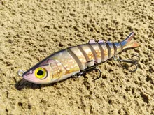 Kingdom-Señuelos de Pesca con articulaciones múltiples, cebos duros de hundimiento, 90mm, 120mm y 140mm, wobblers realistas, Lucio