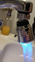 LED grifo de agua de grifo de la boquilla/RGB/múltiples colores modificación automática de agua baño caños para grifo de cocina Accesorios