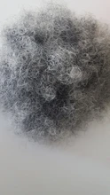 Alileader-moño de pelo rizado, extensiones de cabello sintético con pinza, coleta corta, coleta Afro esponjosa, moño para el cabello