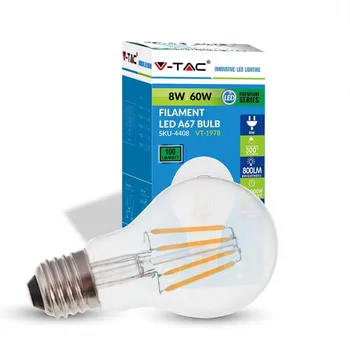 

LED Lamp 8W E27 filament V-TAC VT-1978-warm light