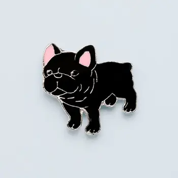 

Metal badge black French Bulldog (51917)